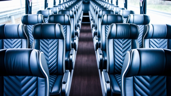 54 passenger charter bus inside columbia