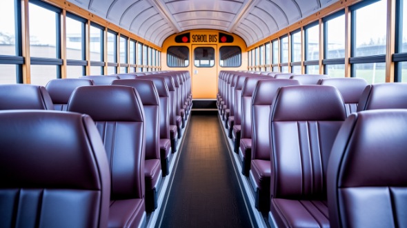 school bus rental interior columbia